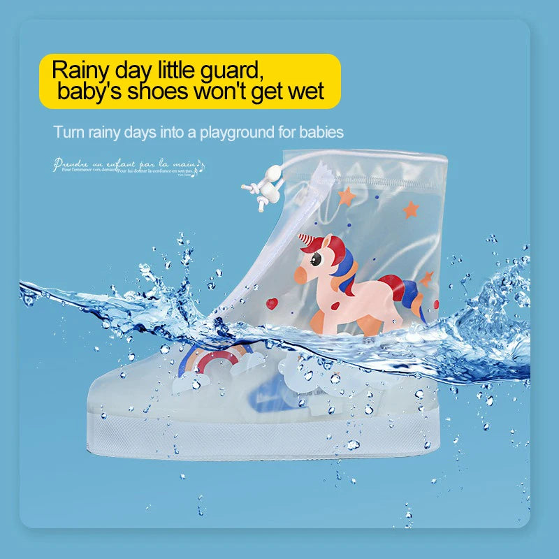 Kids Silicone Waterproof Shoe Covers – Children's Rain Protectors Kids Shoe Covers Babs
