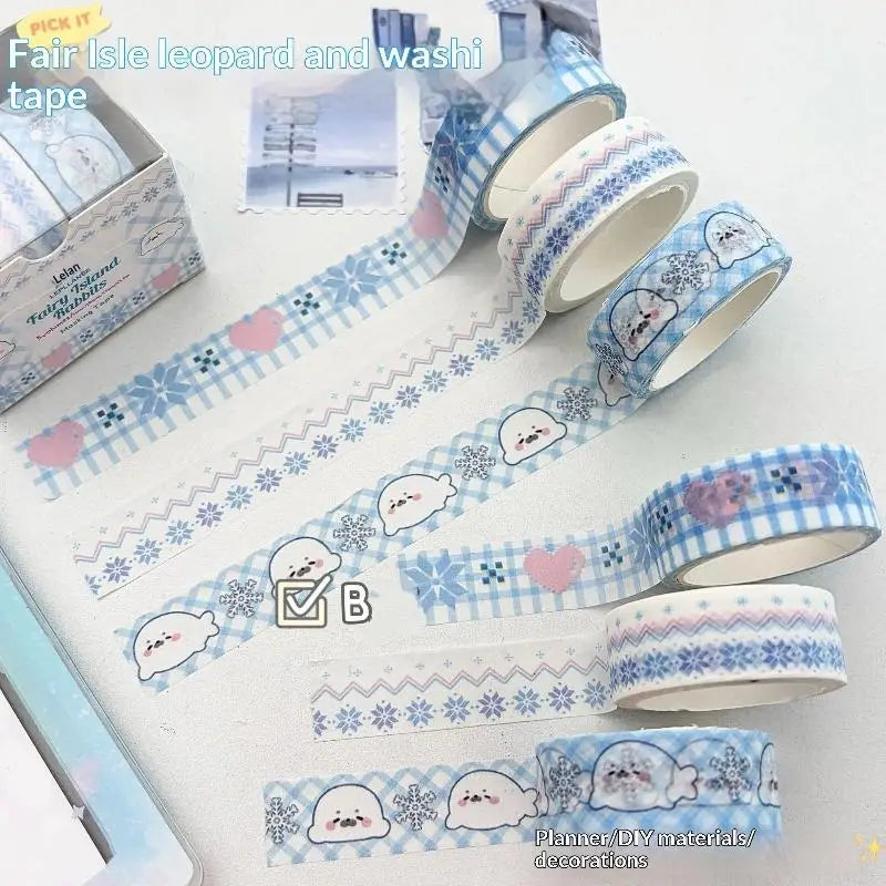 INS Style Washi Tape Set – Journaling, Scrapbooking & DIY Crafts Decorative Washi Tape Babs M 3 ROLL L
