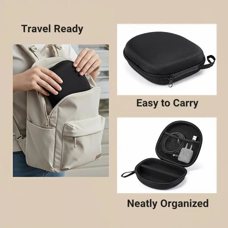 Portable Hard Headphone Case – Shockproof EVA Carrying Bag Headphone Carrying Case Babs