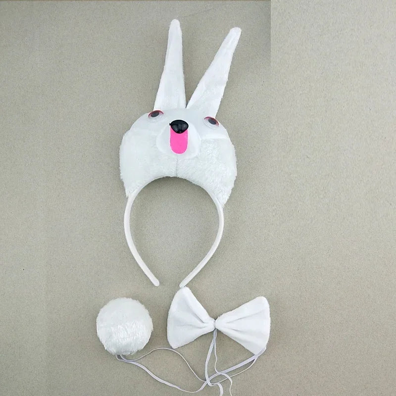 Animal Ear Headband Bow Tie Costume Set – Party & Cosplay Costume Accessory Set Babs 35