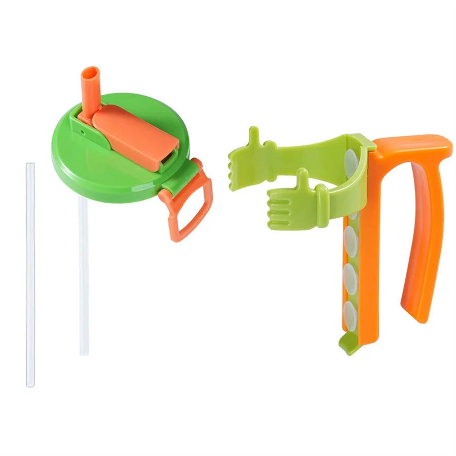 Soda Can Lid & Holder – Anti-Spill, Straw & Easy Pull Can Lid & Holder Babs GREEN