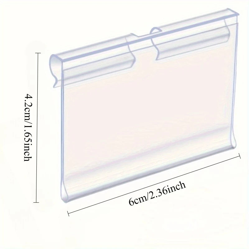 Clear PVC Price Label Holders – Reusable Retail Tag Holders Price Label Holder Babs