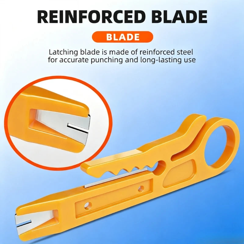 Mini Wire Stripper & Punch Down Tool – Multifunctional Cable Cutter Wire Stripper Tool Babs