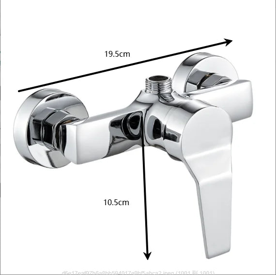 LEENKEA Wall Mounted Shower Mixer Valve G1/2" Chrome Shower Mixer Valve Babs