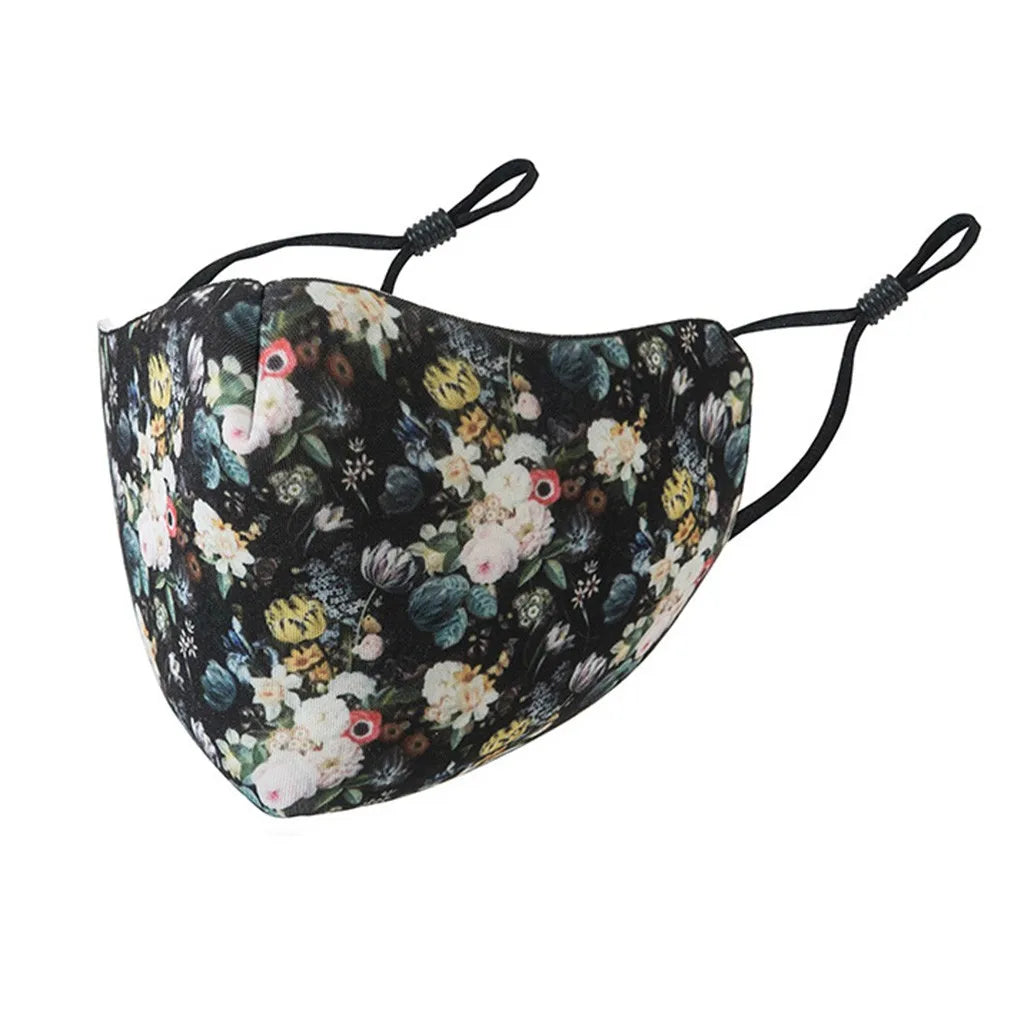 Cute Print Washable Face Mask – Unisex Cotton Outdoor Mask Printed Face Mask Babs A