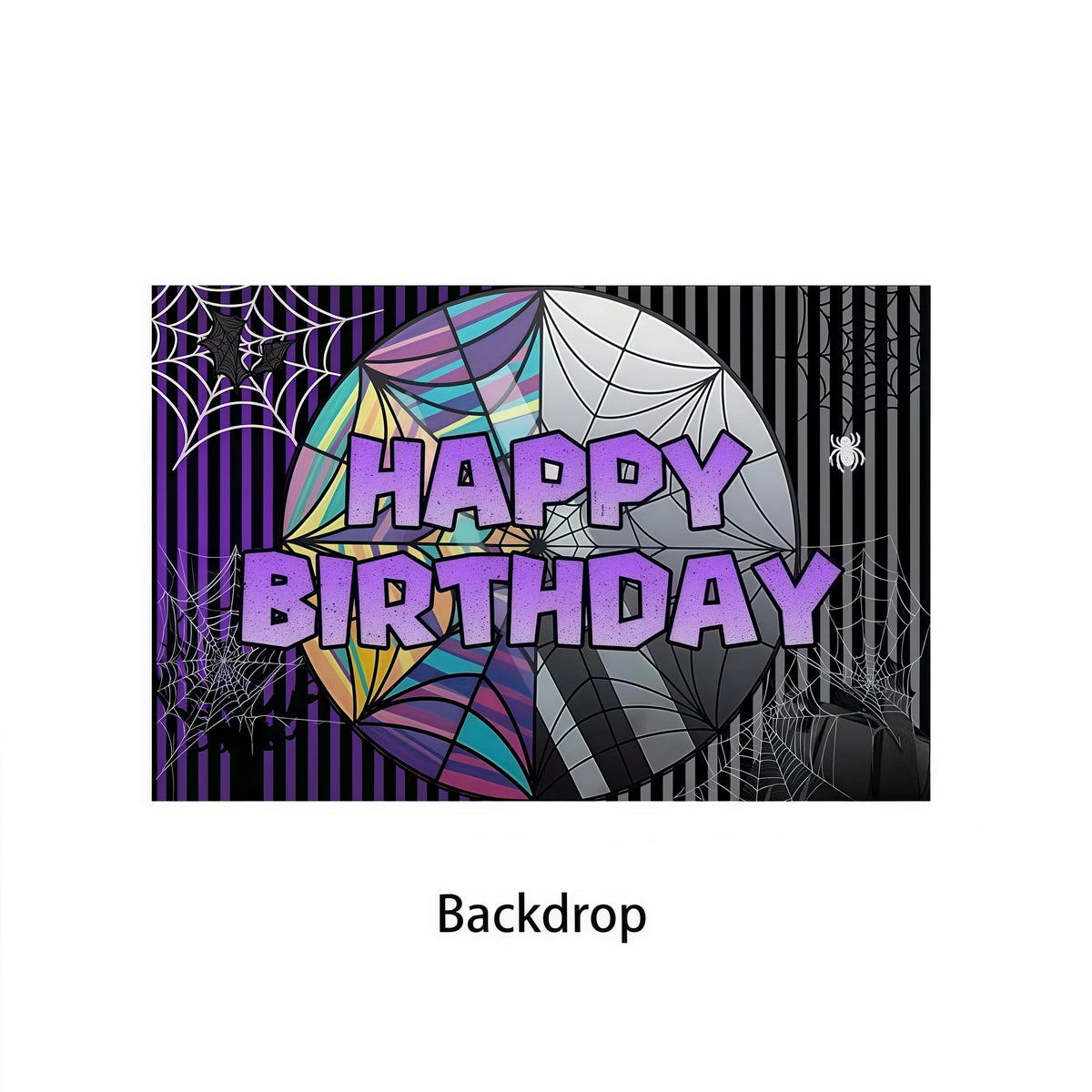 Addams Dark Academia Birthday Party Kit – Balloons, Plates & Backdrop Party Decoration Kit Babs 1pc Backdrop others