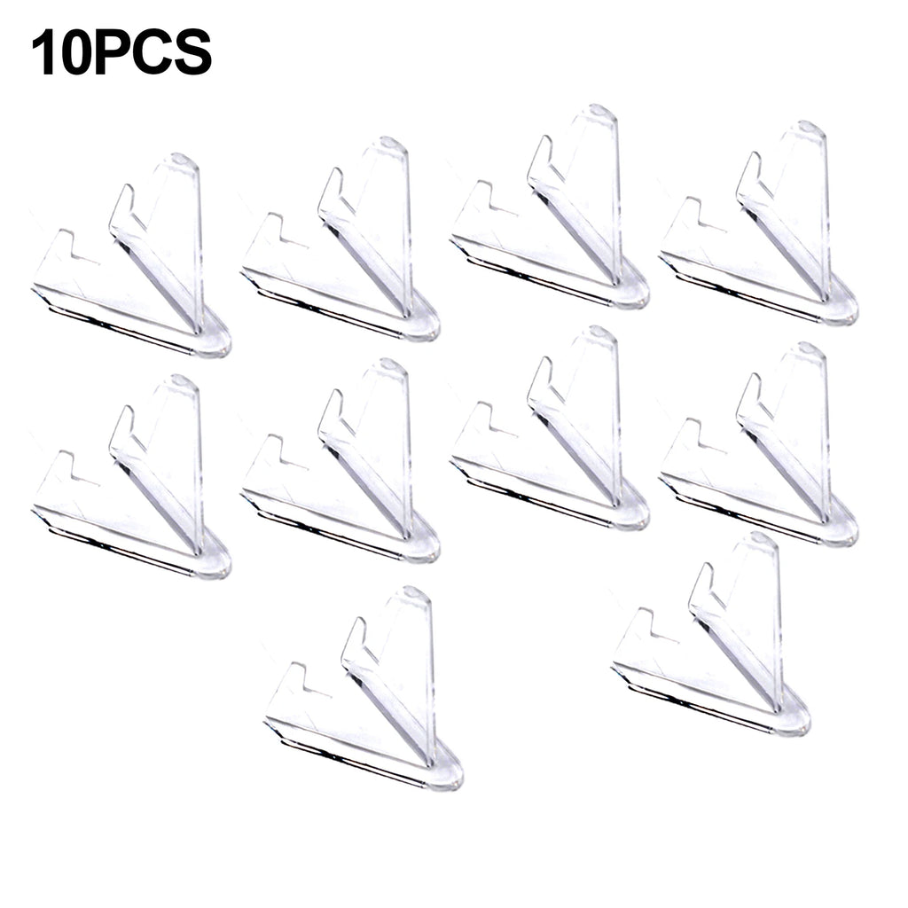 10pcs Acrylic Coin Display Stand Easel Holder – Clear Mini Rack Coin Display Stand Babs M