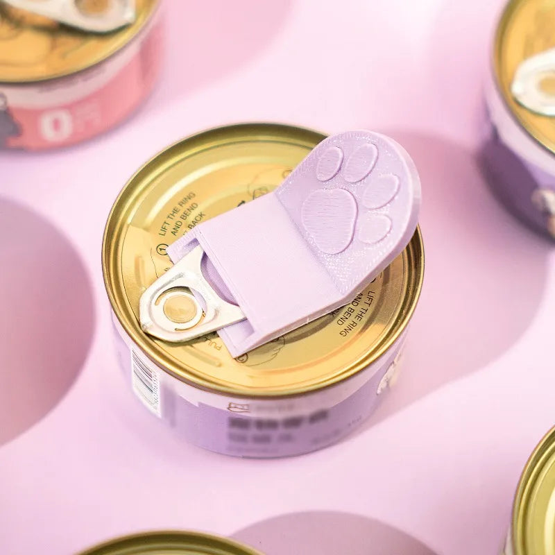 Cat Paw Ring Pull Can Opener – Nail-Safe Pet Food Tool Pet Food Can Opener Babs