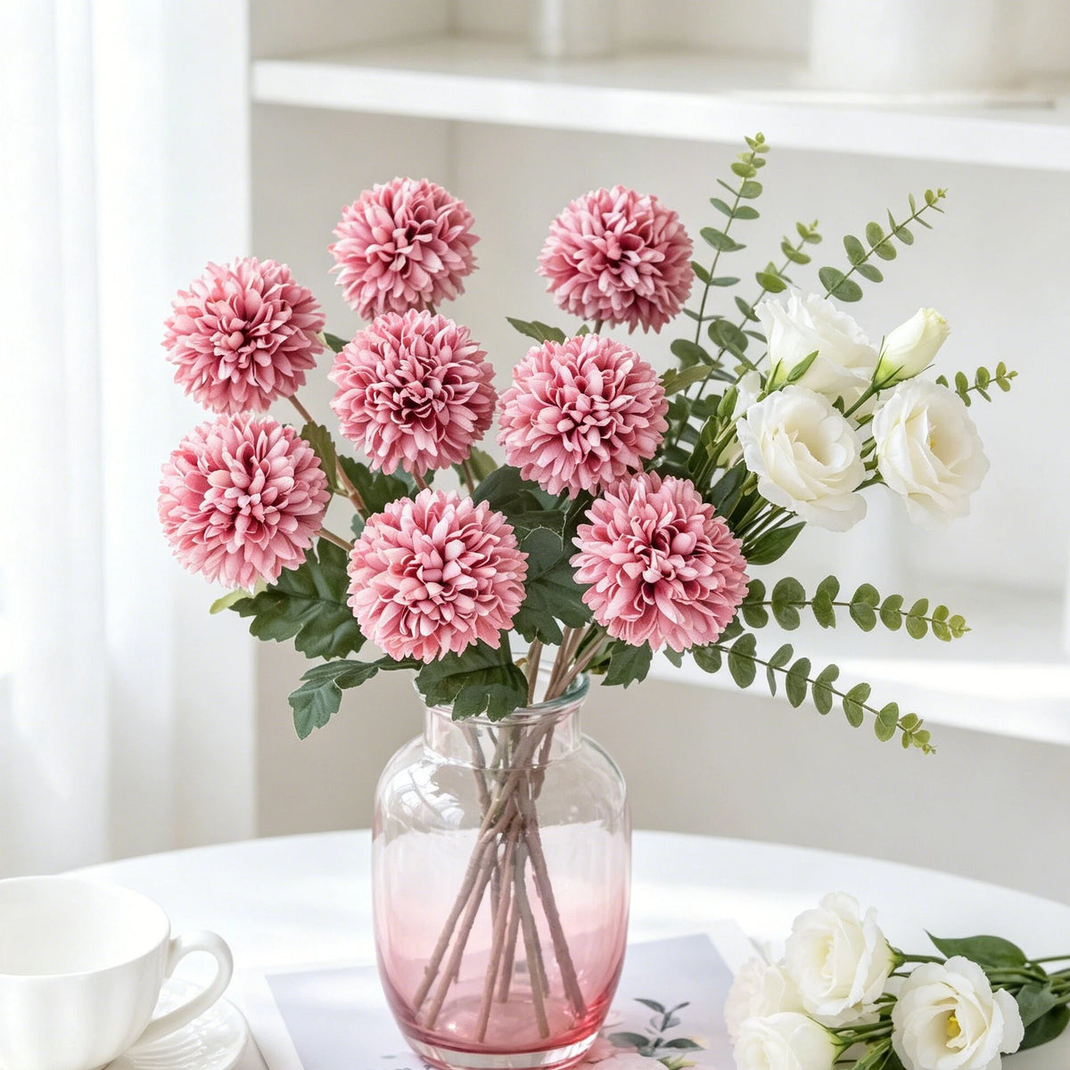 Artificial Silk Chrysanthemum Bouquet – Wedding & Home Décor Artificial Flower Bouquet Babs