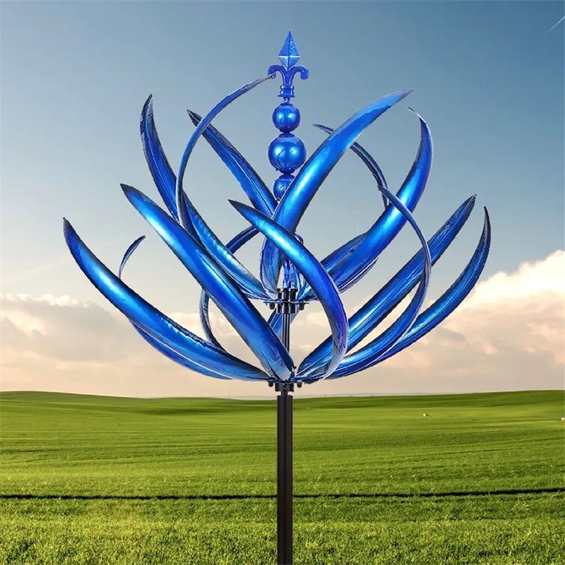 Metal Wrought Iron Spinning Windmill Outdoor Garden Wind Rotator Garden Wind Rotator Babs