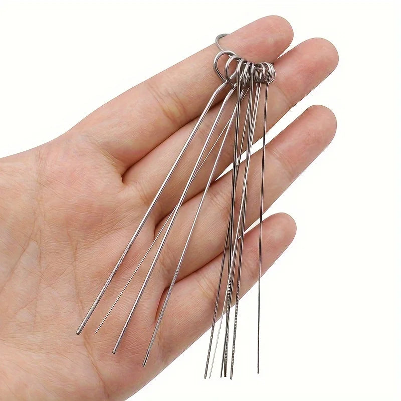 10-Pc Stainless Steel Shower Head Cleaning Brush Set Shower Cleaning Brush Babs