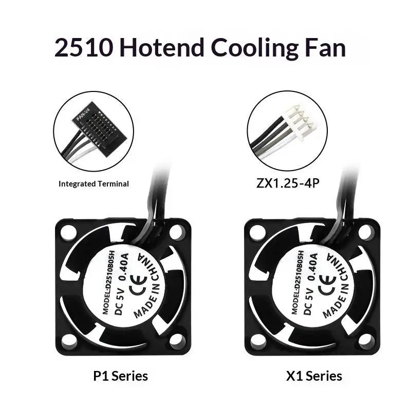 2510 & 5015 Blower Fan 5V for BambuLab P1P P1S X1 X1C 3D Printer Cooling Fan Babs