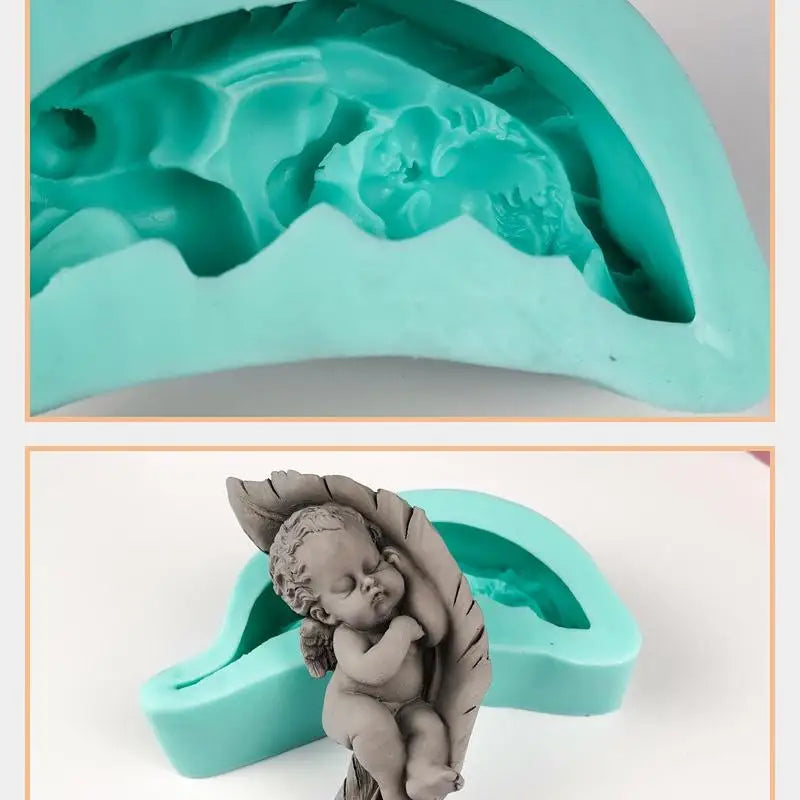 3D Angel Wings Silicone Mold for Fondant, Chocolate & Clay Silicone Baking Mold Babs