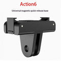 Magnetic Two-Claw Adapter 1/4" Thread for Action Cameras Camera Mount Adapter Babs Action6