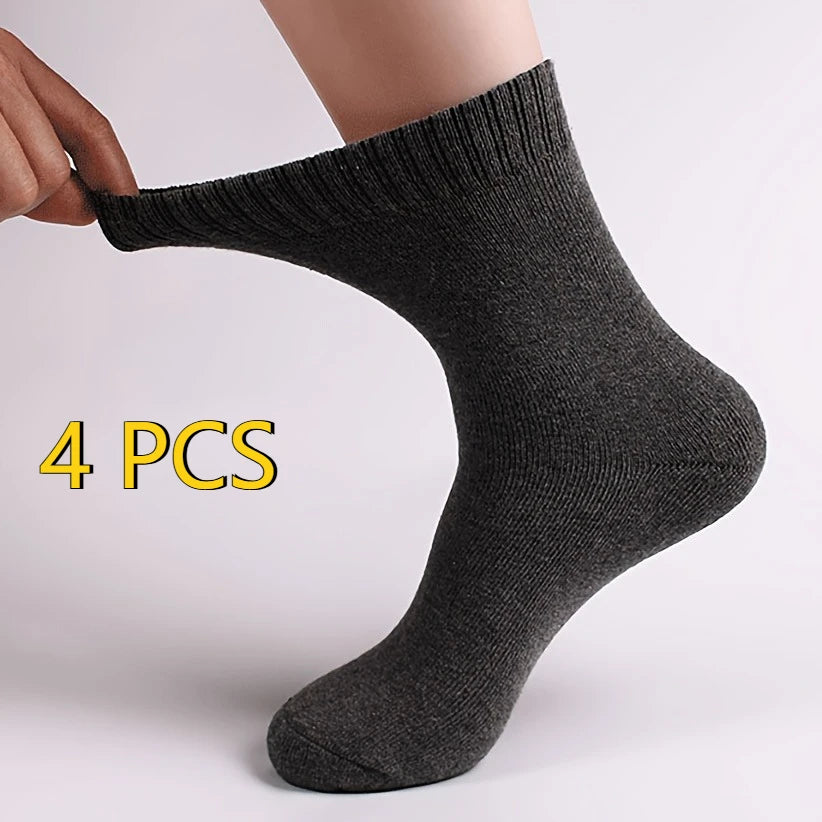 Thick Winter Knit Socks for Men & Women – 2 Pairs (4pcs) Winter Knit Socks Babs 2 pairs