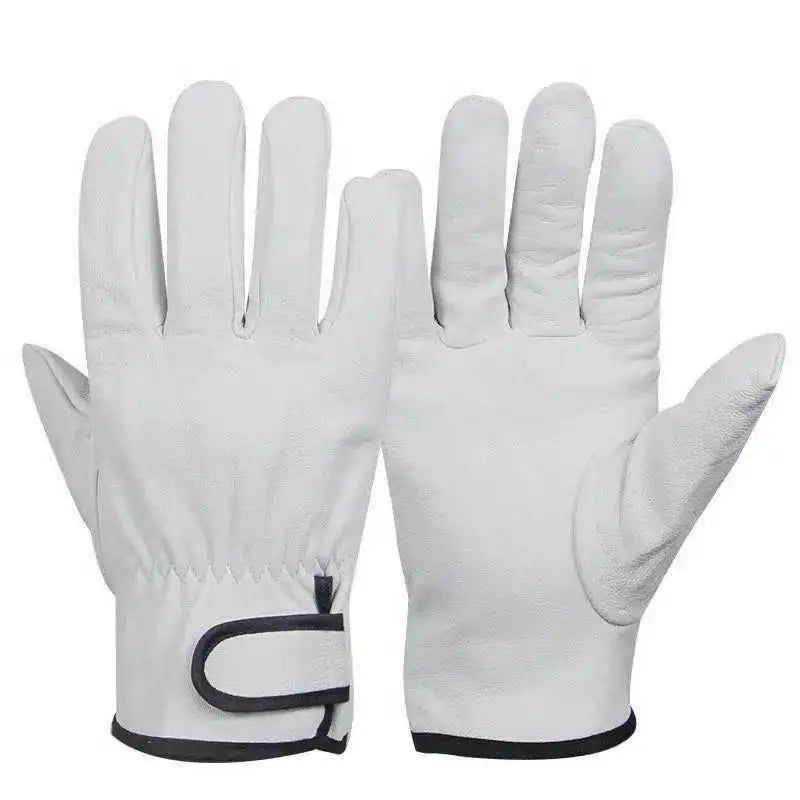 Sheepskin Leather Work Gloves – Welding, Garden & Motorcycle Leather Work Gloves Babs