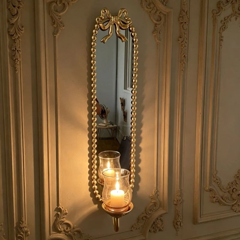 Vintage Gold Metal Wall Sconce Candle Holder – Wrought Iron Wall Sconce Candle Holder Babs