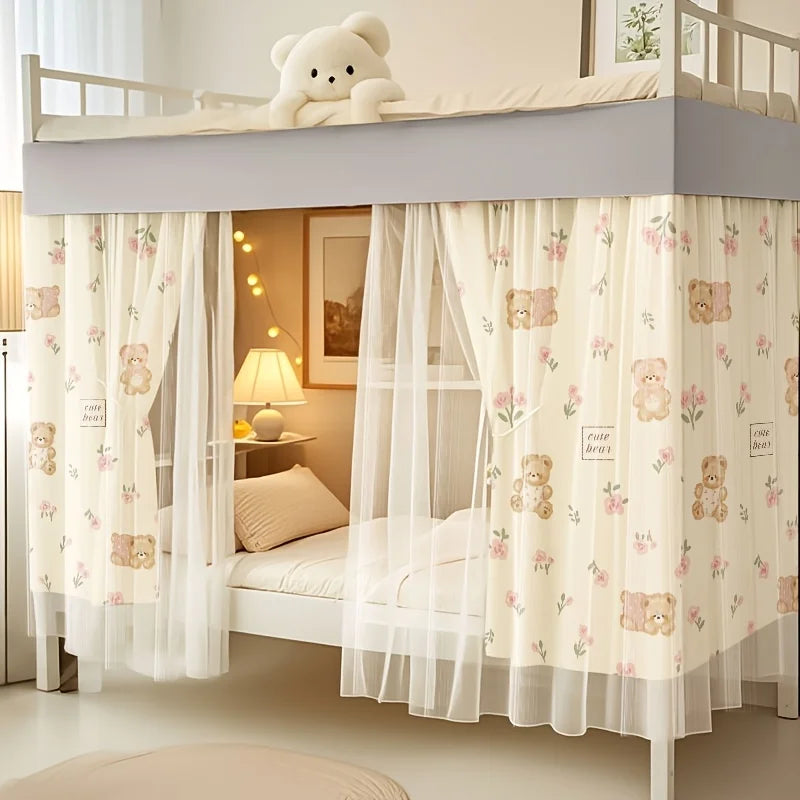 Double-Layer Princess Bed Curtain – Mesh Lace Privacy Netting Bed Privacy Curtain Babs
