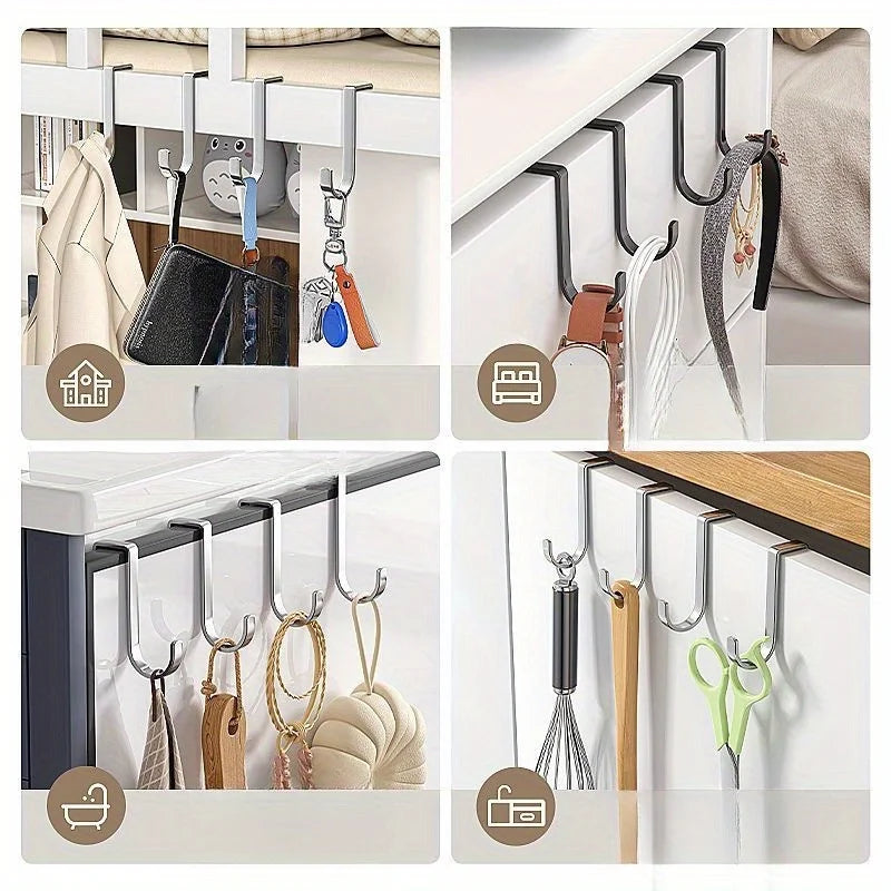 8-Pack Stainless Steel Double S-Hooks – Kitchen & Bathroom S-Shape Hooks Babs