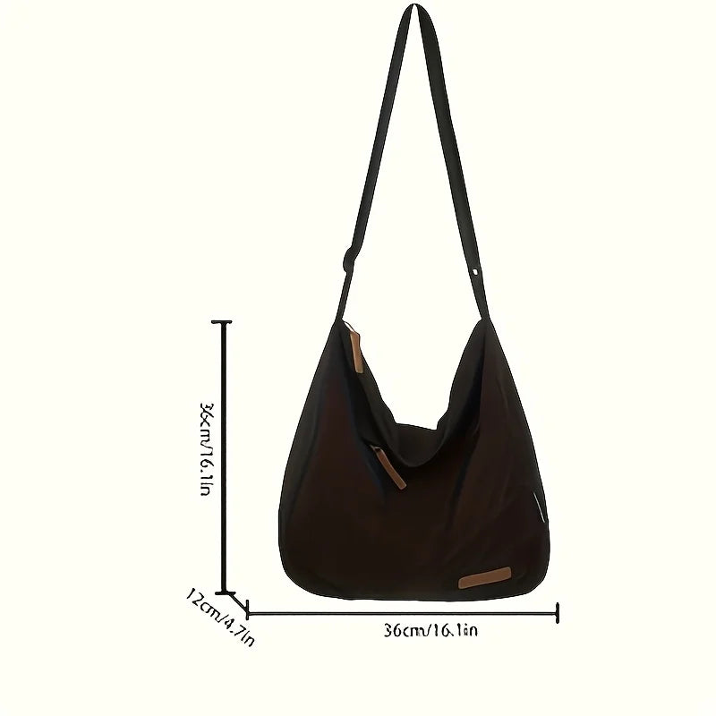 Canvas Hobo Crossbody Tote Bag – Multi-Pocket Messenger Bag Canvas Crossbody Tote Babs