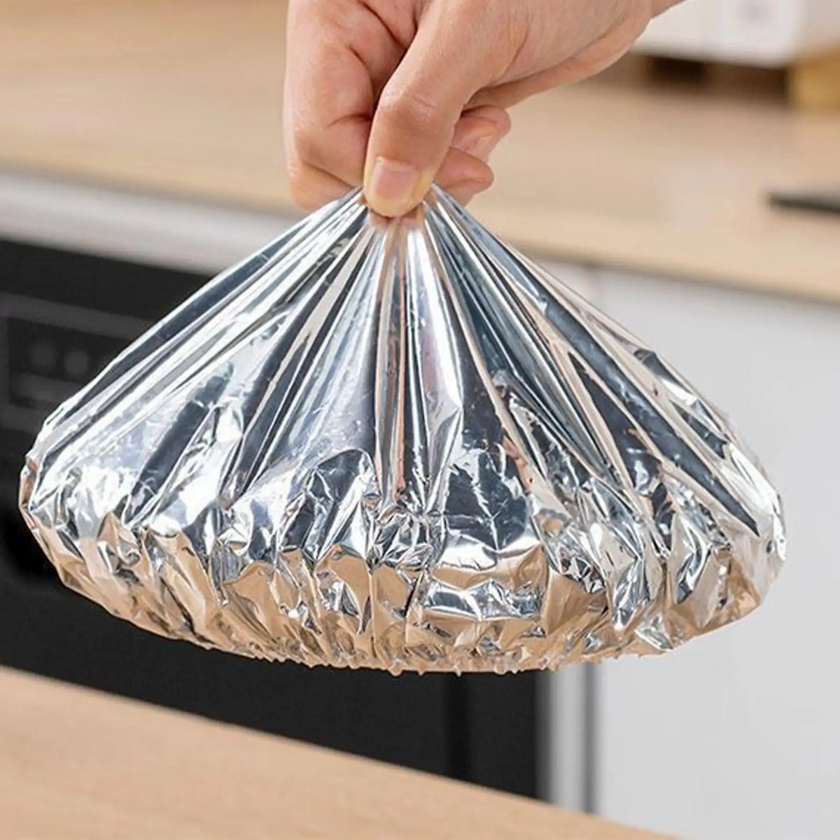 50-Pack Reusable Aluminum Foil Food Cover Bags – Kitchen Wrap Food Storage Wrap Babs