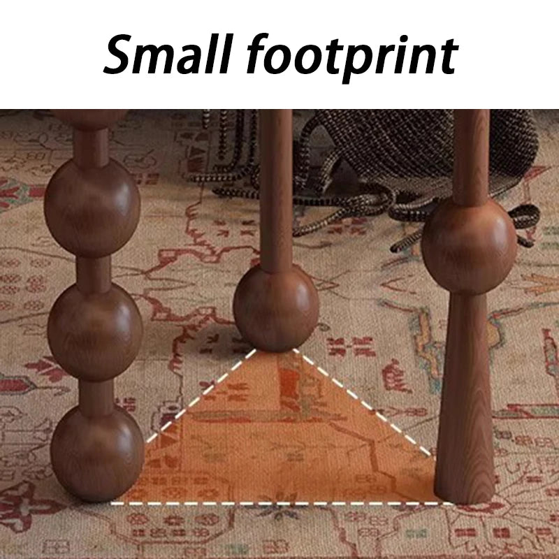 Retro Round Wooden Coffee Table | Nordic Vintage Mini Side Table Round Coffee Table Babs