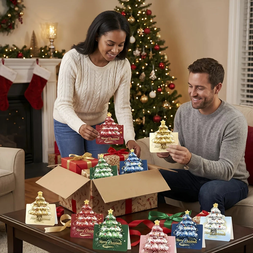 12-Pack 3D Pop-Up Christmas Cards with Envelopes – Handmade Holiday Greeting Cards Babs