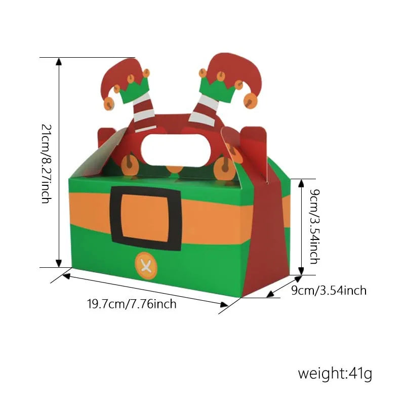 Christmas Square Gift Boxes – Collapsible Holiday Packaging Holiday Gift Boxes Babs