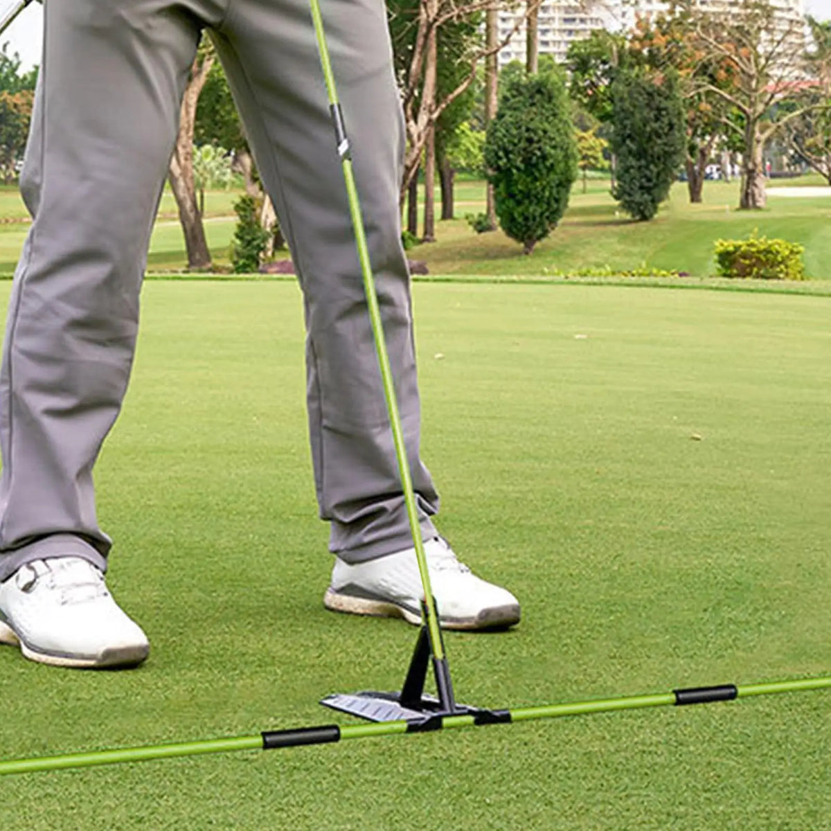 Golf Swing Alignment Stick Holder & Swing Plane Trainer Golf Training Aid Babs