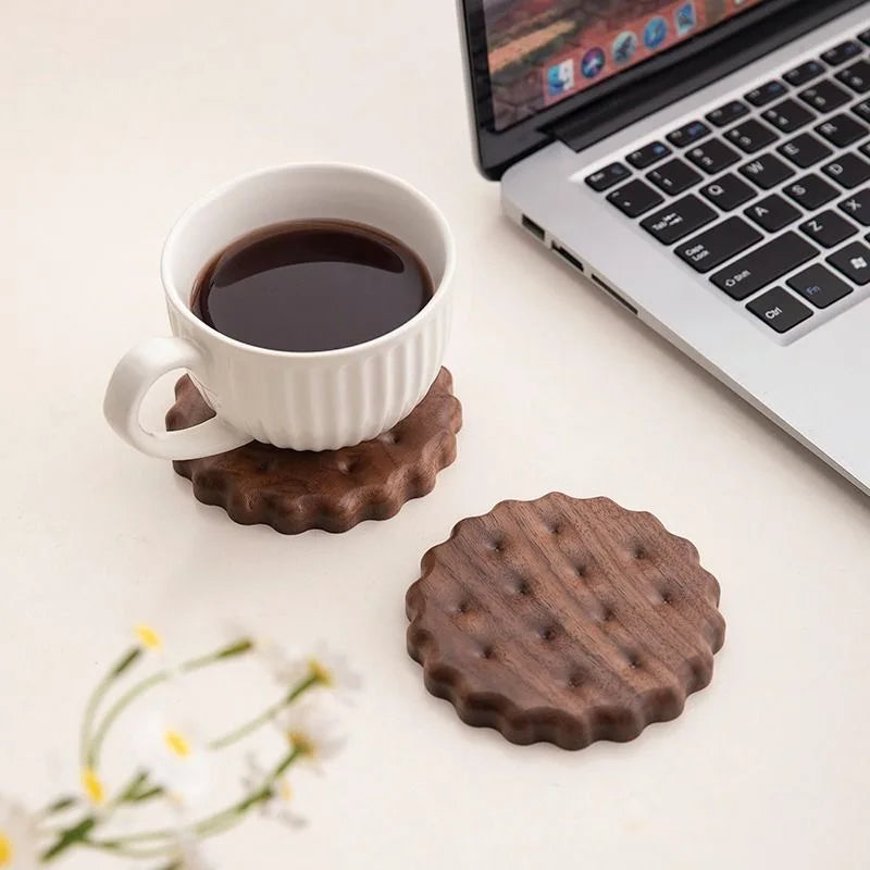 Cute Cookie Biscuit Shape Acrylic Coaster | Fun Gift Idea Novelty Drink Coaster Babs