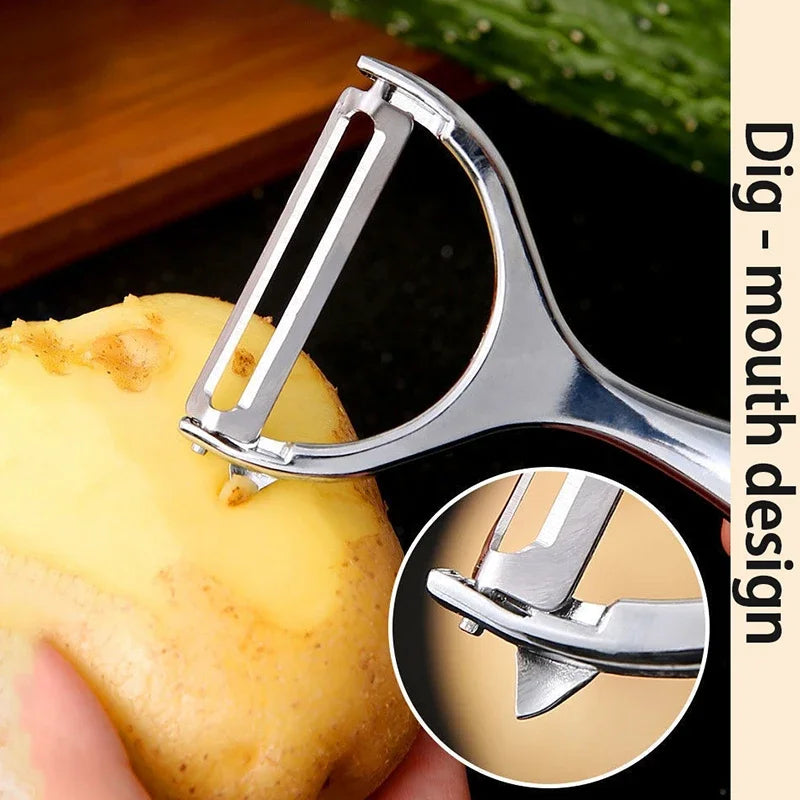 Stainless Steel Vegetable & Fruit Peeler – Non-Slip Handle Vegetable Peeler Babs