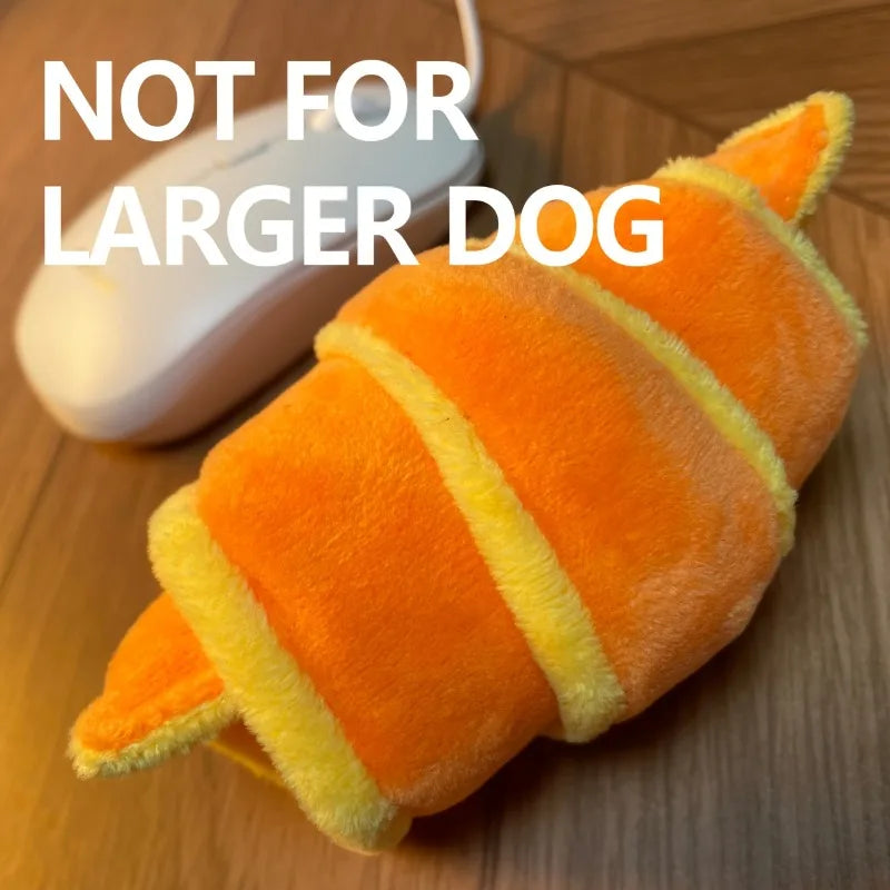 Plush Croissant Dog Toy – Snuffle & Treat Puzzle for Dogs Plush Dog Toy Babs