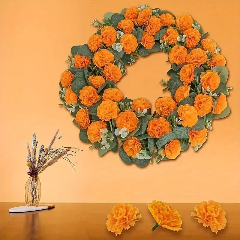 Artificial Marigold & Carnation Flower Heads – Festival Decor Artificial Flower Heads Babs