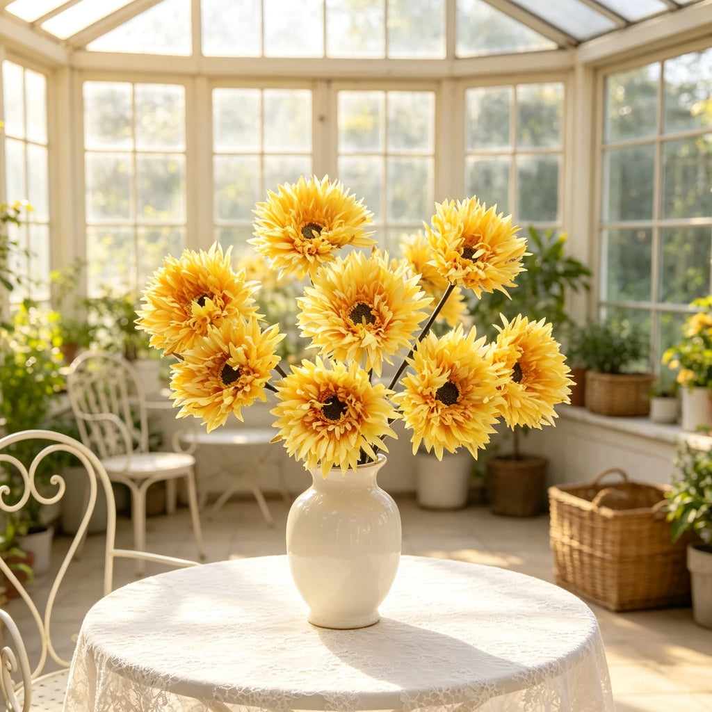 Artificial Silk Gerbera Flowers Bridal Bouquet 5/10 Pcs Artificial Silk Flowers Babs