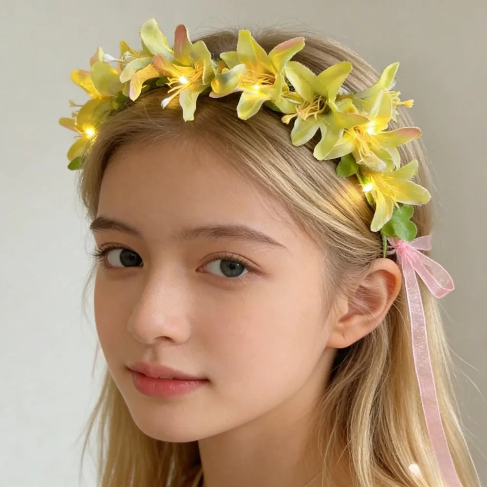 LED Flower Crown Headband – Glow Party & Festival Accessory LED Flower Crown Babs
