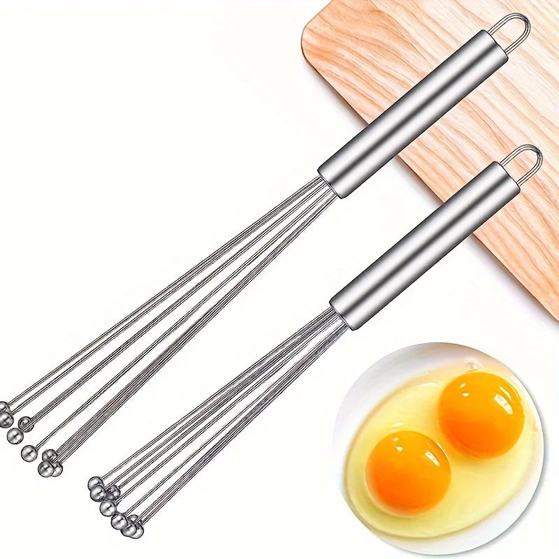 Stainless Steel Ball Whisk – Egg Beater & Kitchen Baking Tool Kitchen Whisk Babs