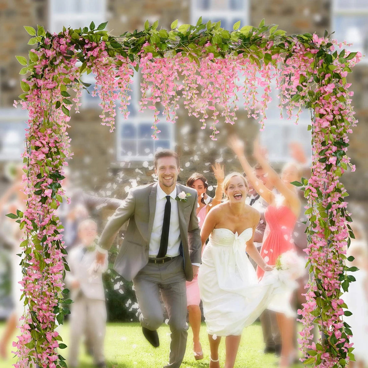 Artificial Wisteria Vine Garland – Silk Ivy Flower Decor 200cm Artificial Flower Garland Babs
