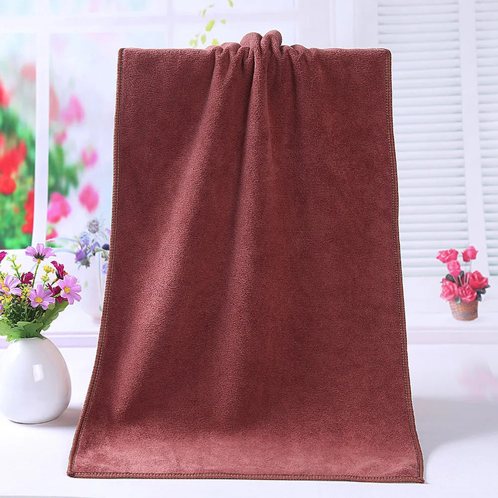 Soft Microfiber Bath Towel 35x75cm – Quick-Dry & Absorbent Microfiber Bath Towel Babs Coffee 75X35CM