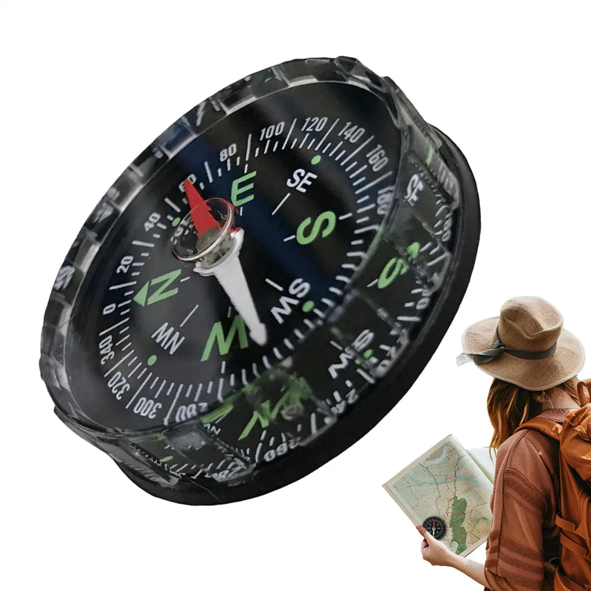 Multifunctional Sighting Compass for Hiking & Outdoor Navigation Hiking Compass Babs