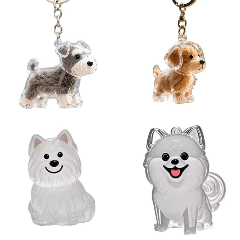 Dog Hair Keepsake Keychain Pendant | Pet Lover Gift Pet Keepsake Keychain Babs