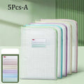 5-Pack A4 Mesh Zipper Pouches – Reusable Organization Bags Mesh Zipper Pouches Babs 5Pcs-A
