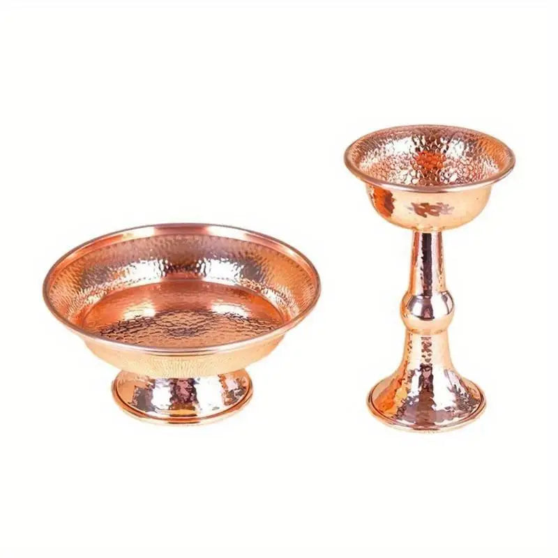 Tibetan Copper Offering Cup – Buddhist Water Bowl for Meditation Ritual Offering Bowl Babs S