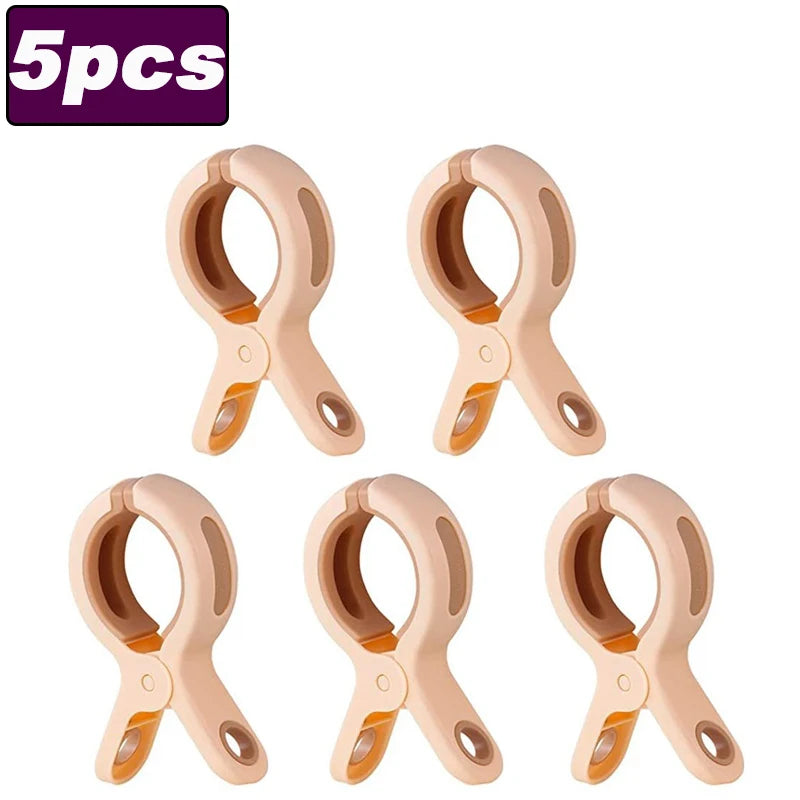 Heavy Duty Large Clothespins with Anti-Rust Springs | Beach & Laundry Laundry Clothespins Babs Pink-5pcs