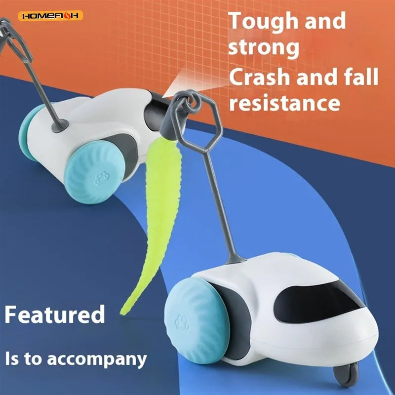 Smart Interactive Cat Toy Car – Auto-Running & Obstacle Detection Interactive Cat Toy Babs