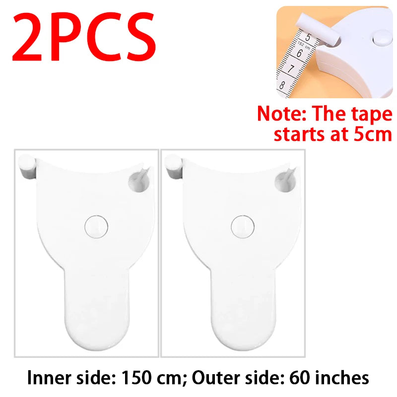 Portable Soft Retractable Measuring Tape 1.5M – Inches & CM Soft Measuring Tape Babs 2pcs White inch-cm