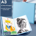 A3 Diamond Painting Storage Book – 30 & 60 Page Clear Folder Art Portfolio Folder Babs A3-60Pages Blue