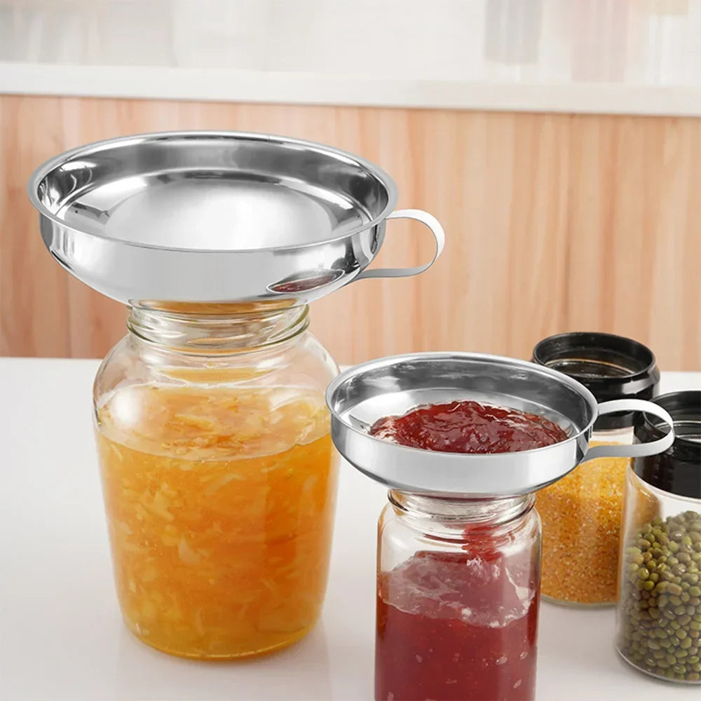 Stainless Steel Wide Mouth Canning Funnel – 2 Sizes Kitchen Canning Funnel Babs
