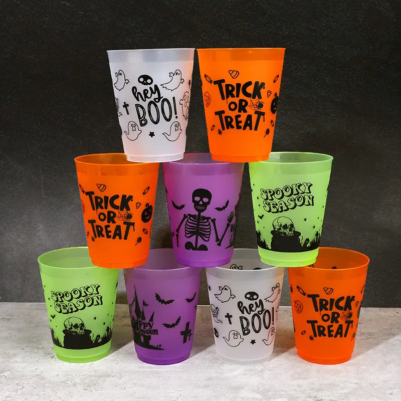 24pc Halloween Skull Plastic Cups – Spooky Party Drinkware Halloween Party Cups Babs