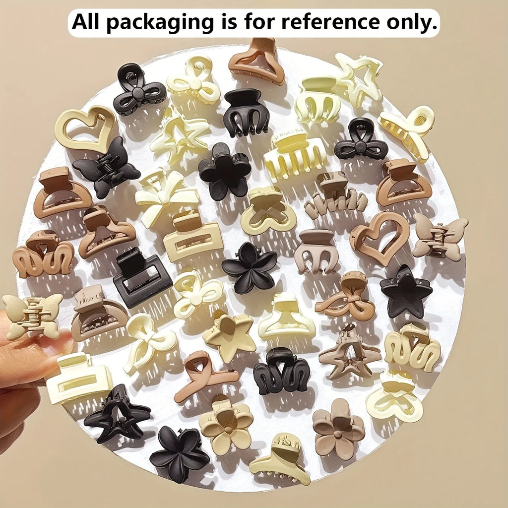 Beige Mini Hair Clips for Girls – 10/20/30 Pc Mixed Pack Hair Claw Clips Babs