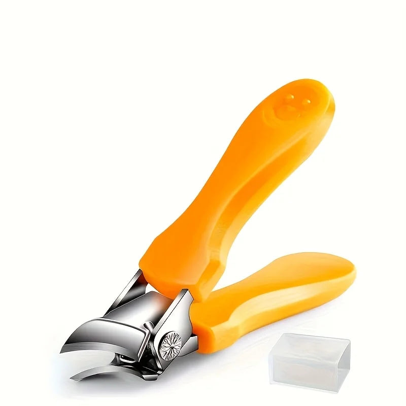 Professional Toenail Clippers for Thick Nails – Ergonomic Grip Toenail Clipper Babs Orange